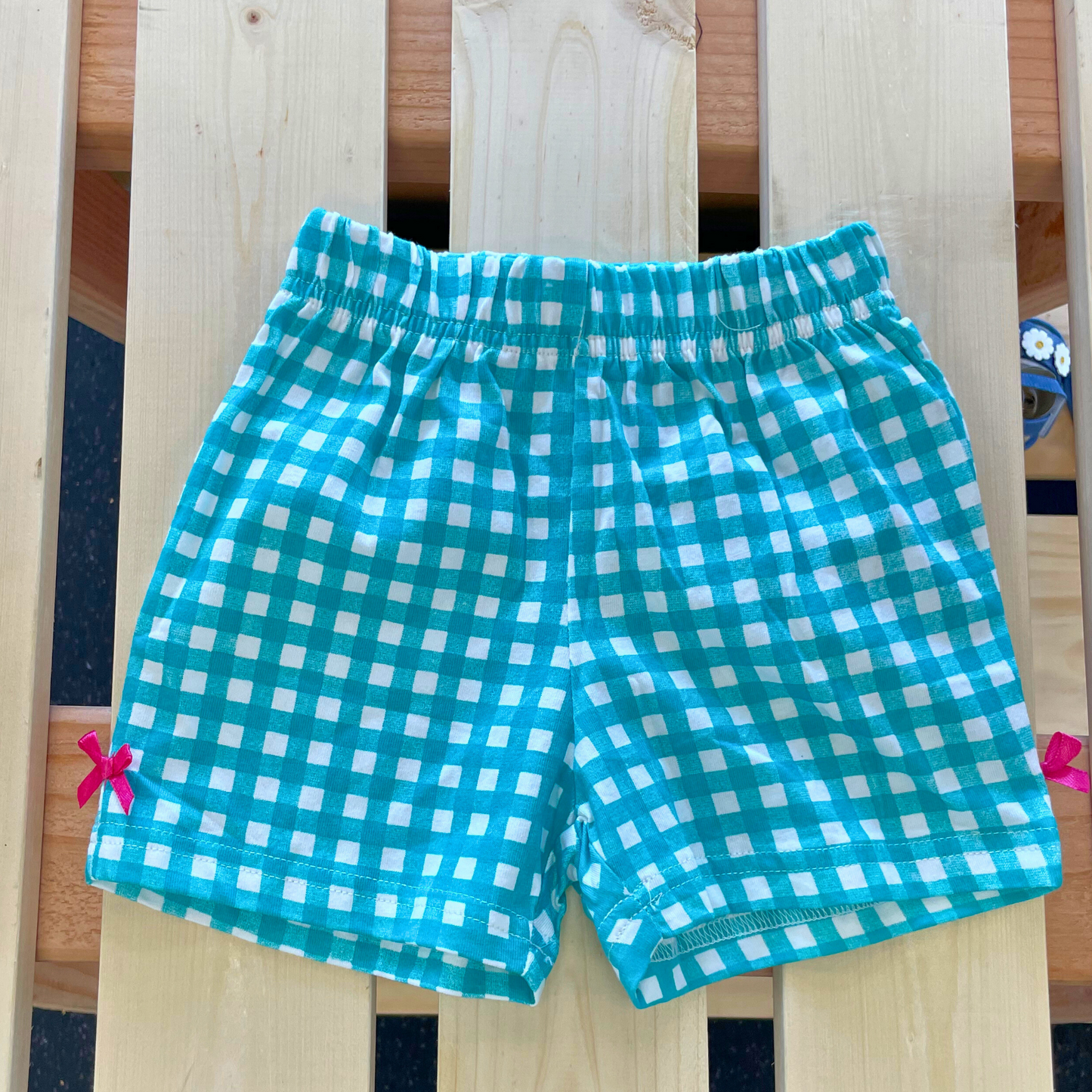 Whale Shirt and Green Checkered Short Set