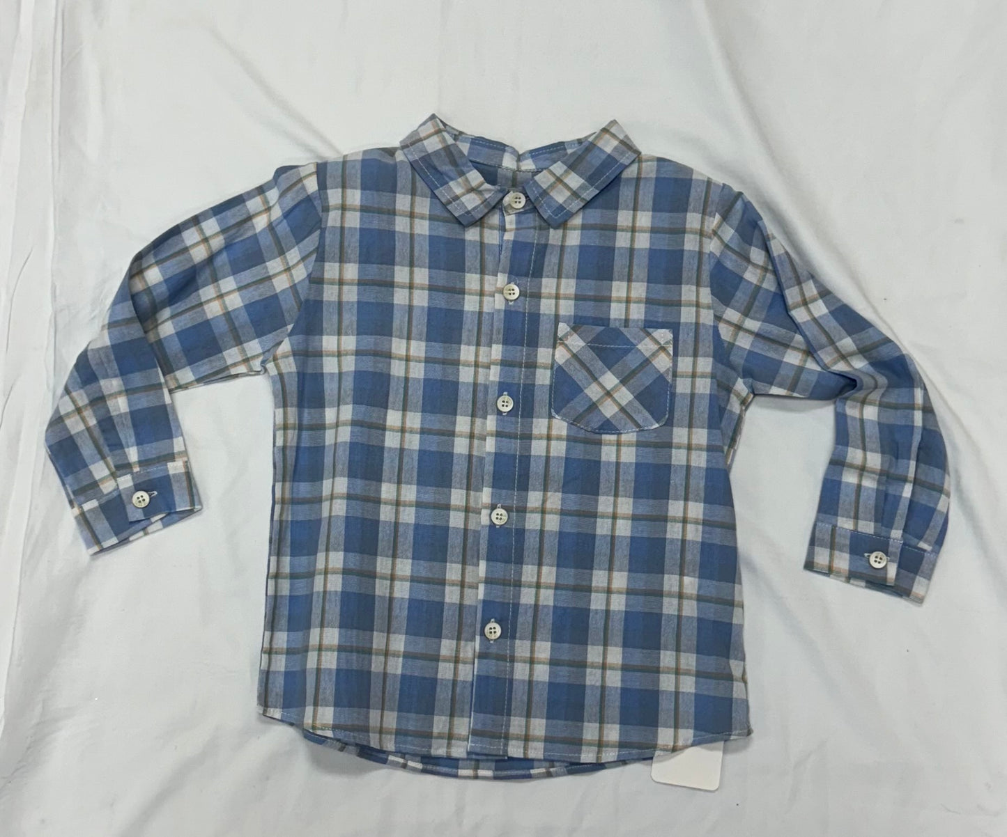 Plaid Long Sleeve Button Up Shirt