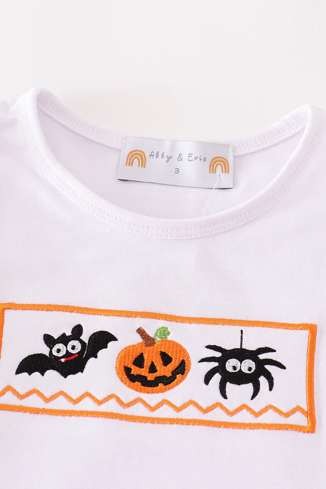 Halloween Embroidered Short Set