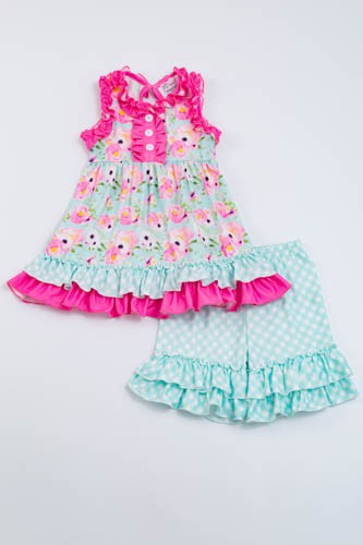 Pink Aqua Poppy Set
