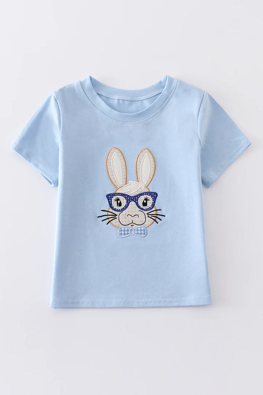 Blue Easter Bunny Top