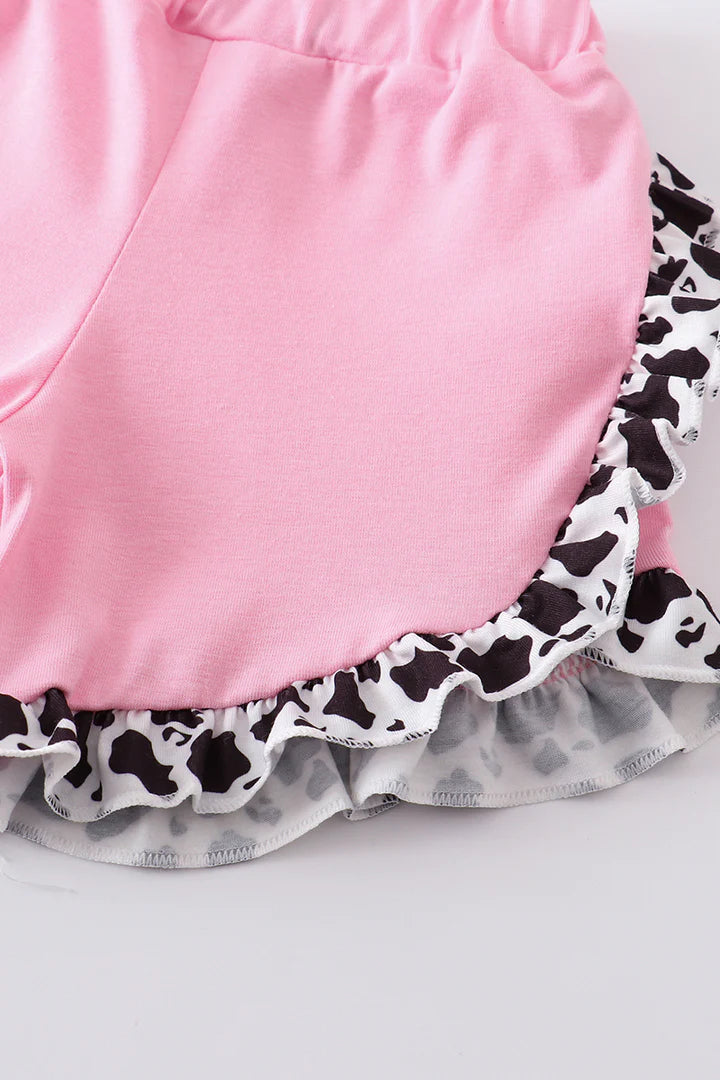 Cow Embroidered Set