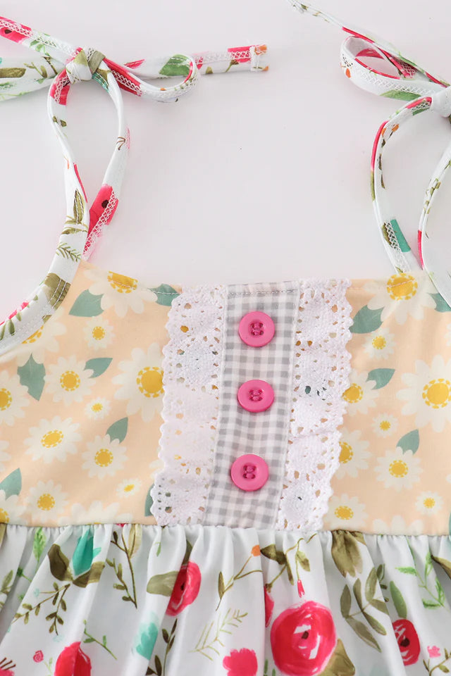 Daisy Floral Print Dress