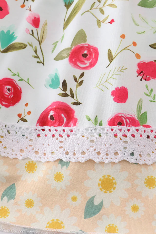 Daisy Floral Print Dress