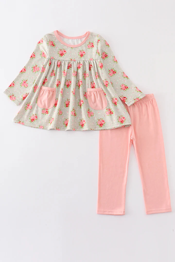 Pink Floral Set