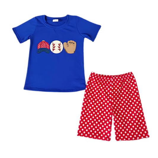 Baseball and Polka Dot Boy Set