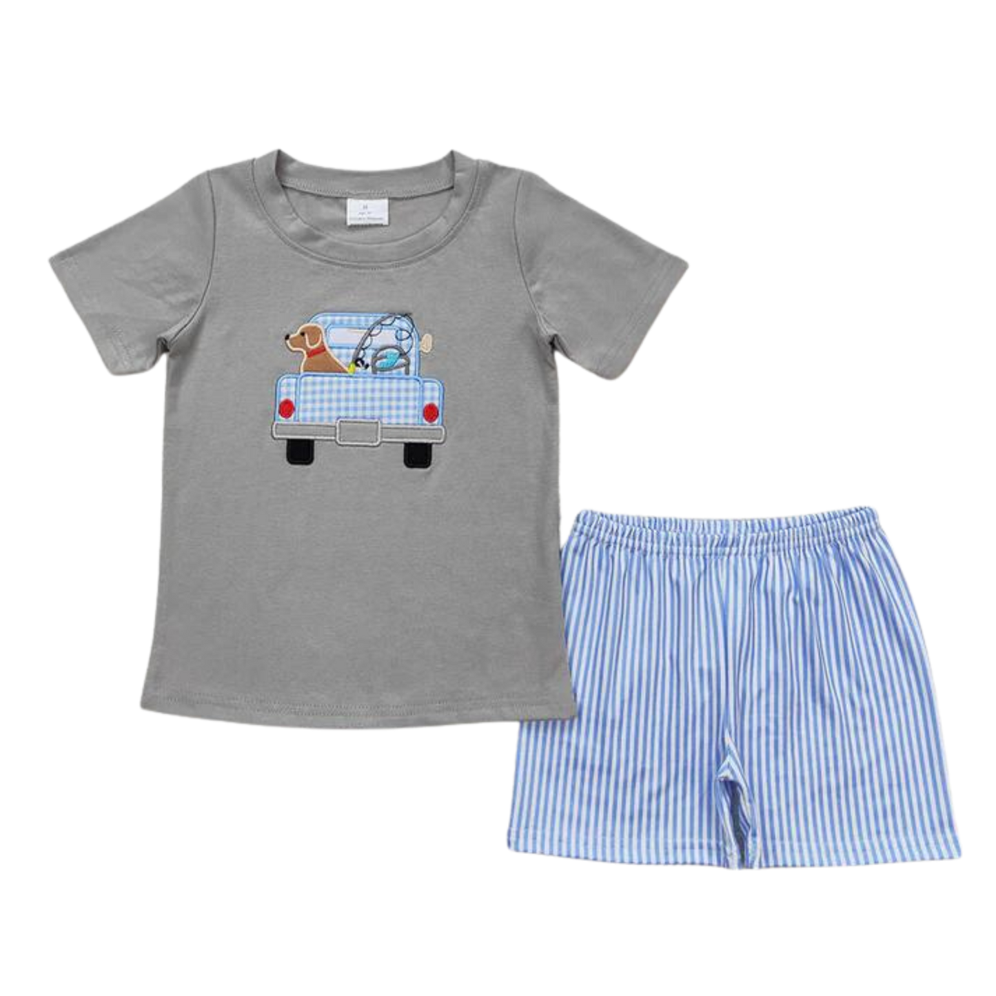 Dog and Truck Fishing Boy Set