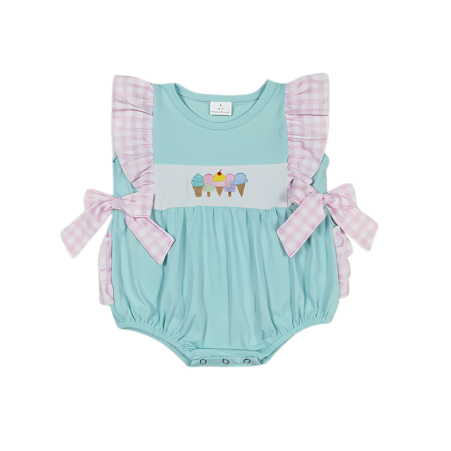 Ice Cream Cone Girl Romper