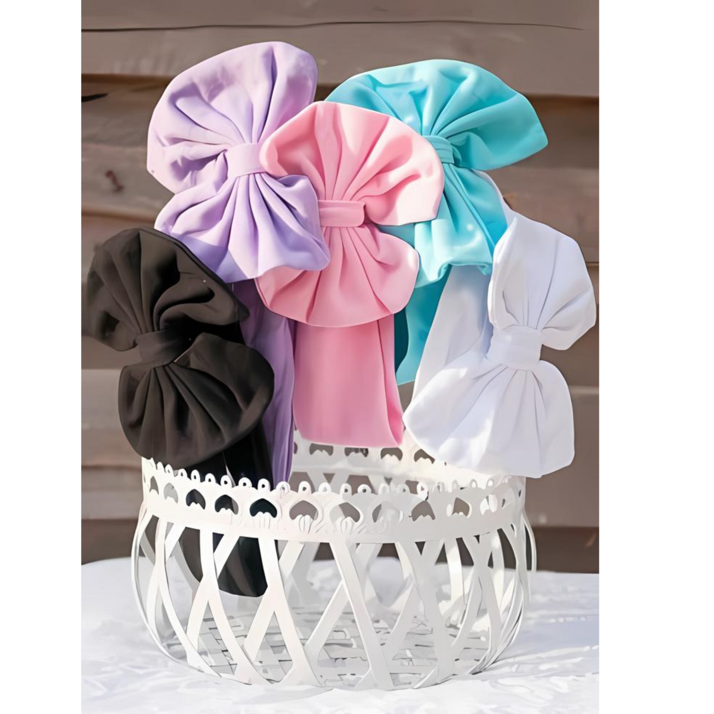 Solid Fabric Bow Headband