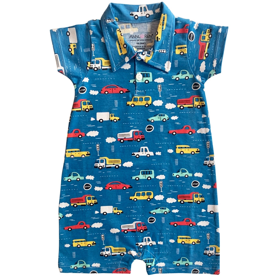 Cars and Trucks Romper