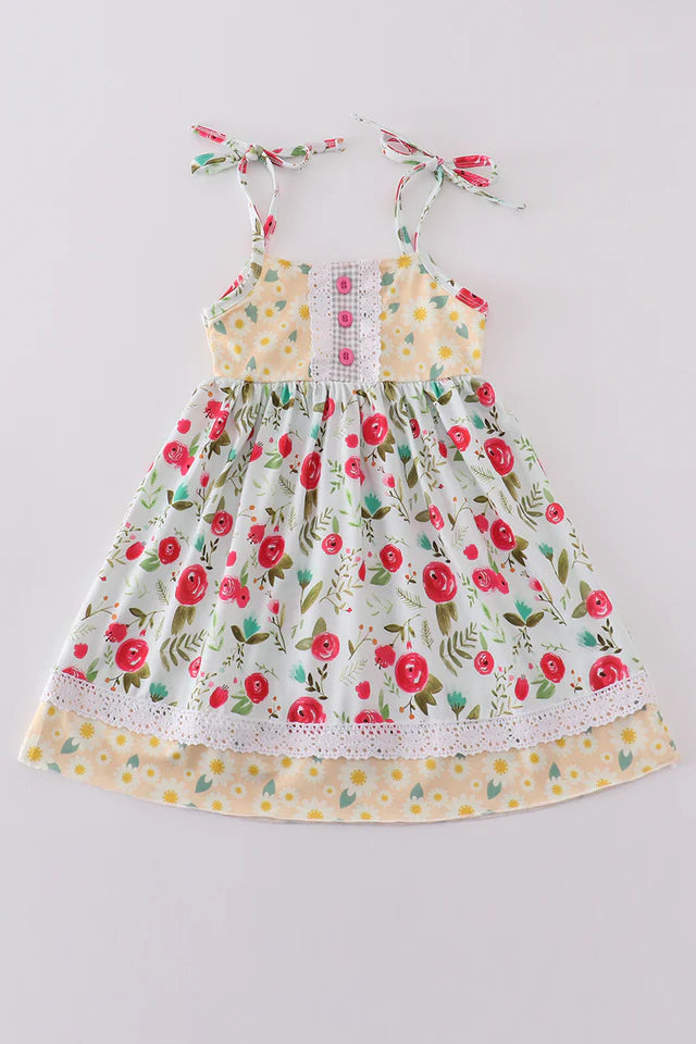Daisy Floral Print Dress