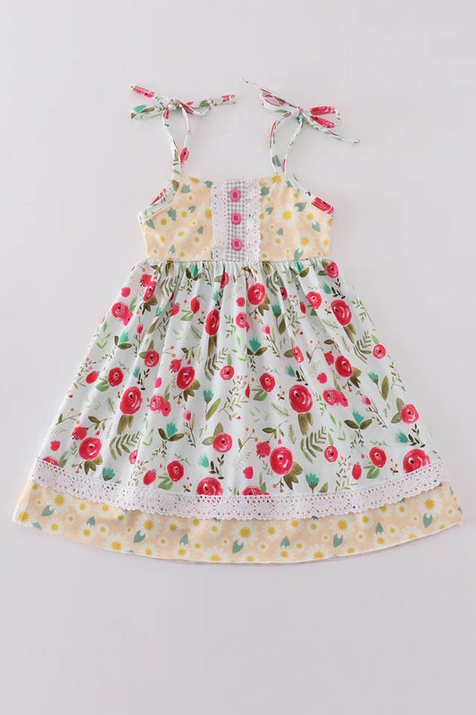 Daisy Floral Print Dress
