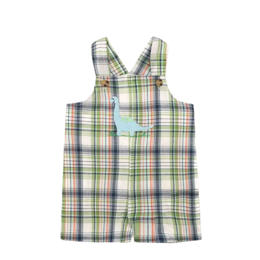 Dinosaur Plaid Shortall