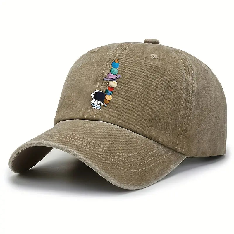 Astronaut Print Baseball Hat